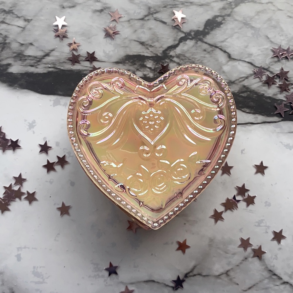 Pink ceramic candle